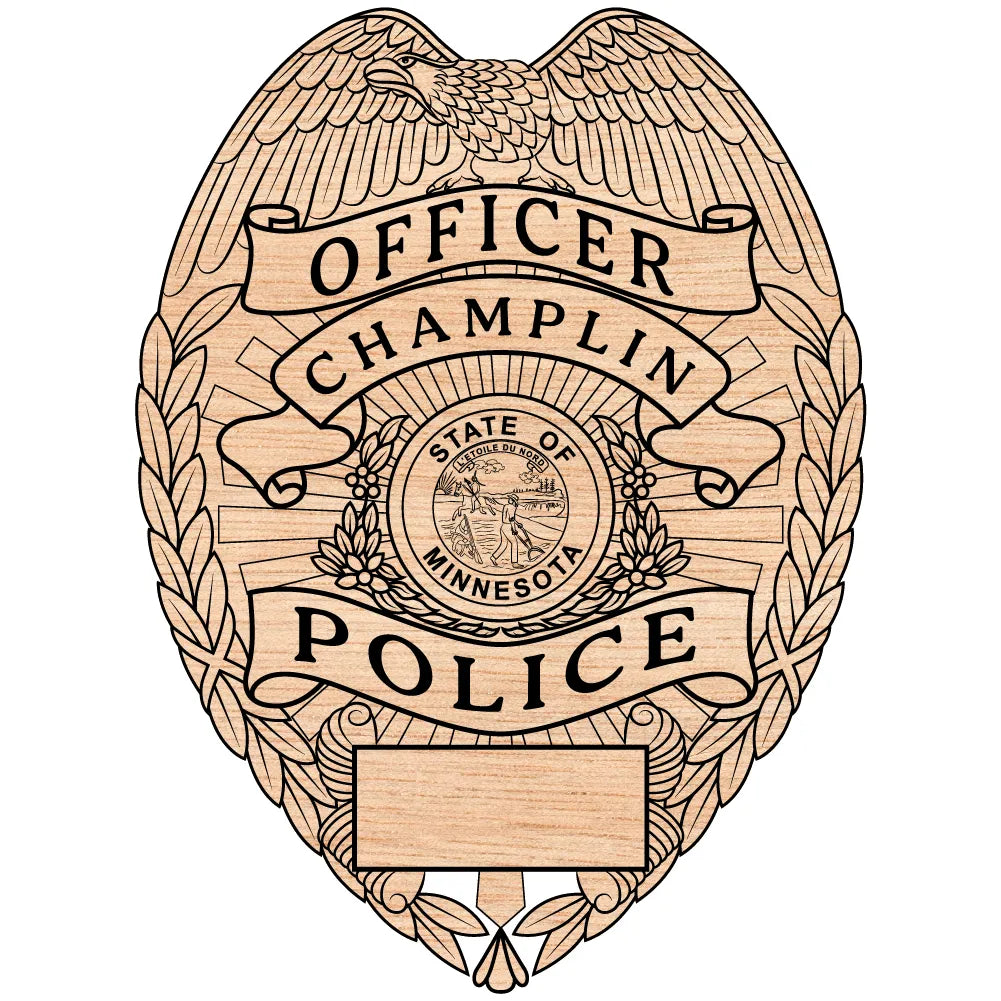 Champlin Police Officer Badge SVG Minnesota Law Enforcement Vector