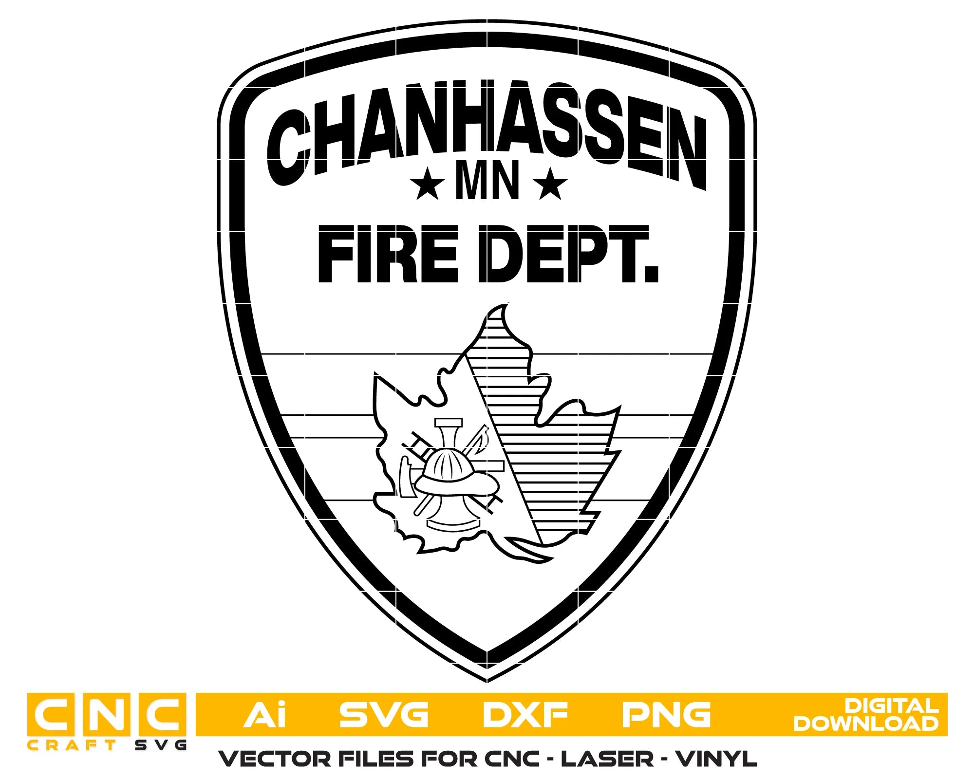 Chanhassen Fire Department Patch SVG Minnesota Firefighter Vector