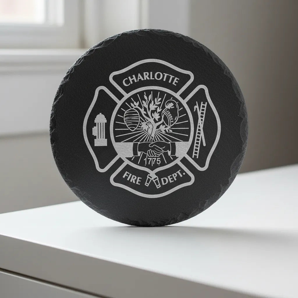 Charlotte Fire Department Badge SVG

North Carolina Firefighter Vector Design

Vintage Fire Engine Shield Engraving File

Charlotte NC Fire Sign CNC File

Eagle Fire Badge Vector for Laser Cutting