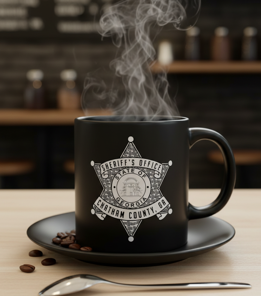 Chatham County Georgia Sheriff SVG

Georgia State Star Badge Vector Design

Chatham County GA PD Emblem for CNC Engraving

Sheriff Office Badge SVG for Laser Cut

GA Law Enforcement Badge Vector