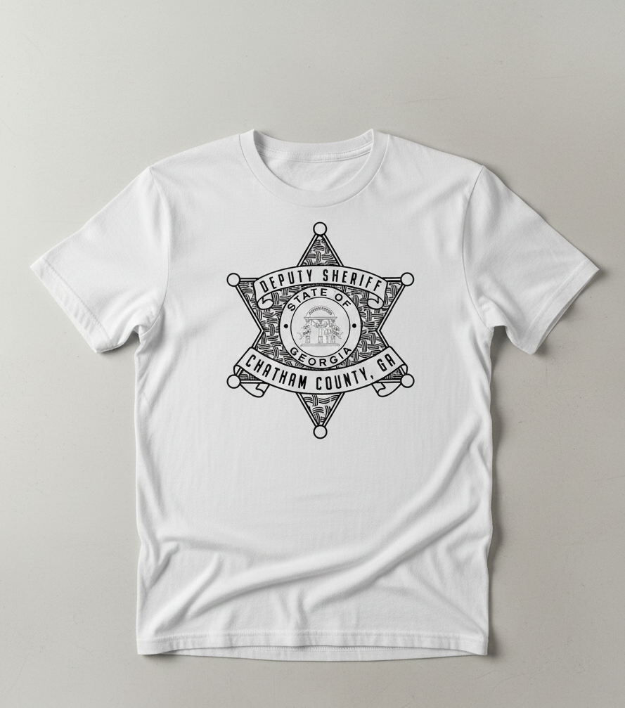 Chatham County Georgia Deputy Sheriff SVG

Georgia State Star Badge Vector Design

Chatham County GA PD Emblem for CNC Engraving

Deputy Sheriff Badge SVG for Laser Cut

GA Law Enforcement Badge Vector