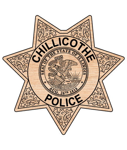 Chillicothe Police Department Badge SVG Illinois Law Enforcement Vector