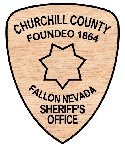 Churchill County Sheriff's Office Patch Fallon Nevada SVG Law Enforcement Vector