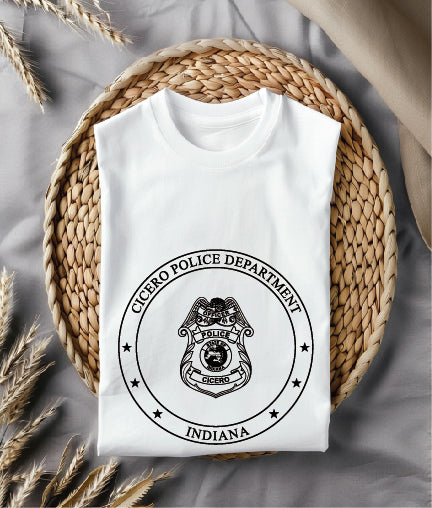 Cicero Police Officer Badge SVG Indiana Law Enforcement Vector