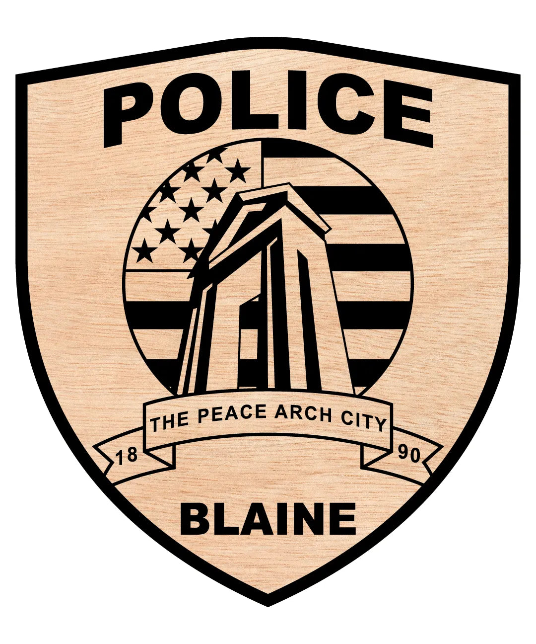 City of Blaine Police Department Patch SVG Washington Law Enforcement Vector