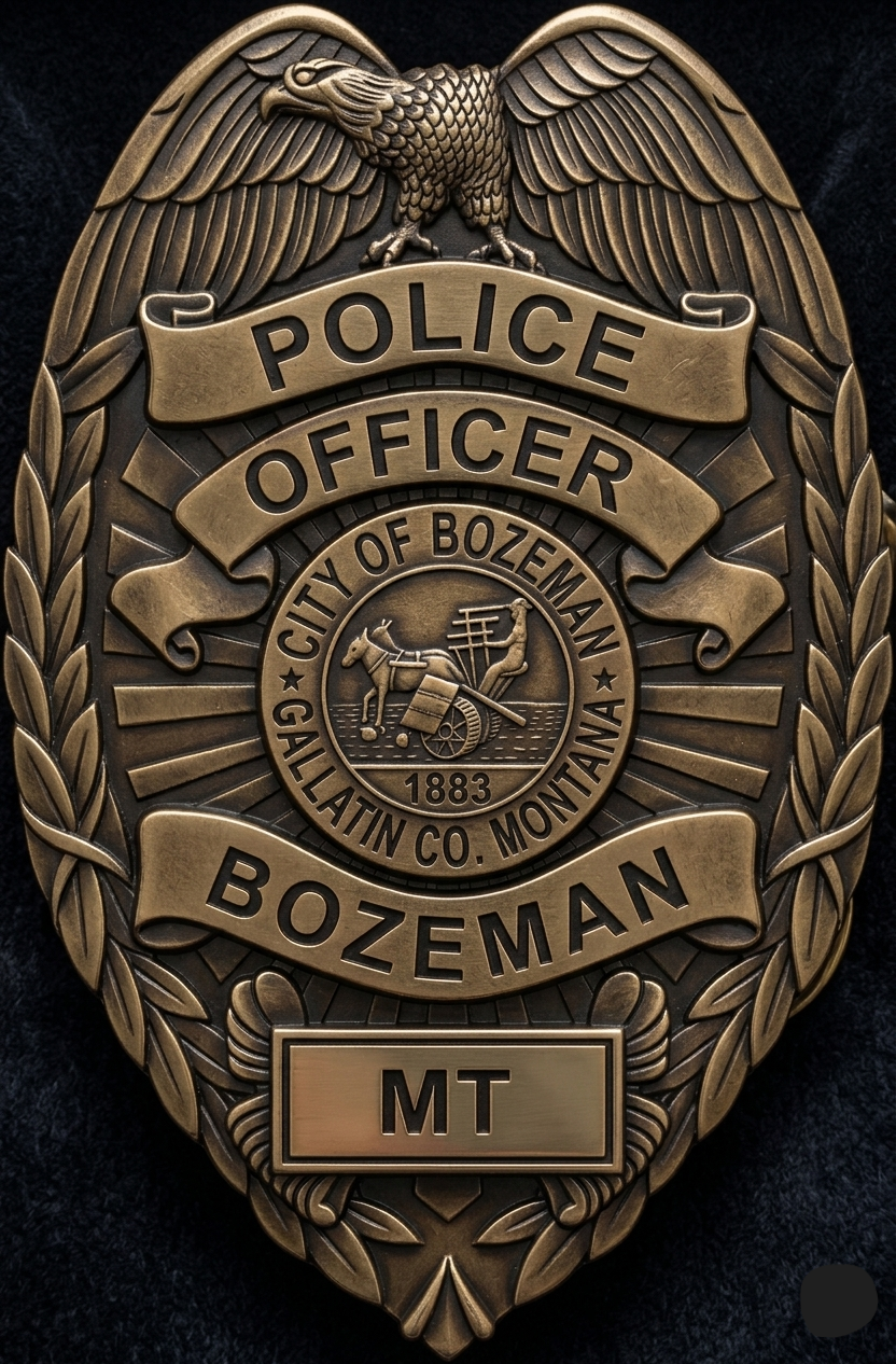 City of Bozeman Police Badge SVG for CNC

Bozeman Montana Police Officer Shield Vector

Montana Law Enforcement Emblem for Laser Engraving