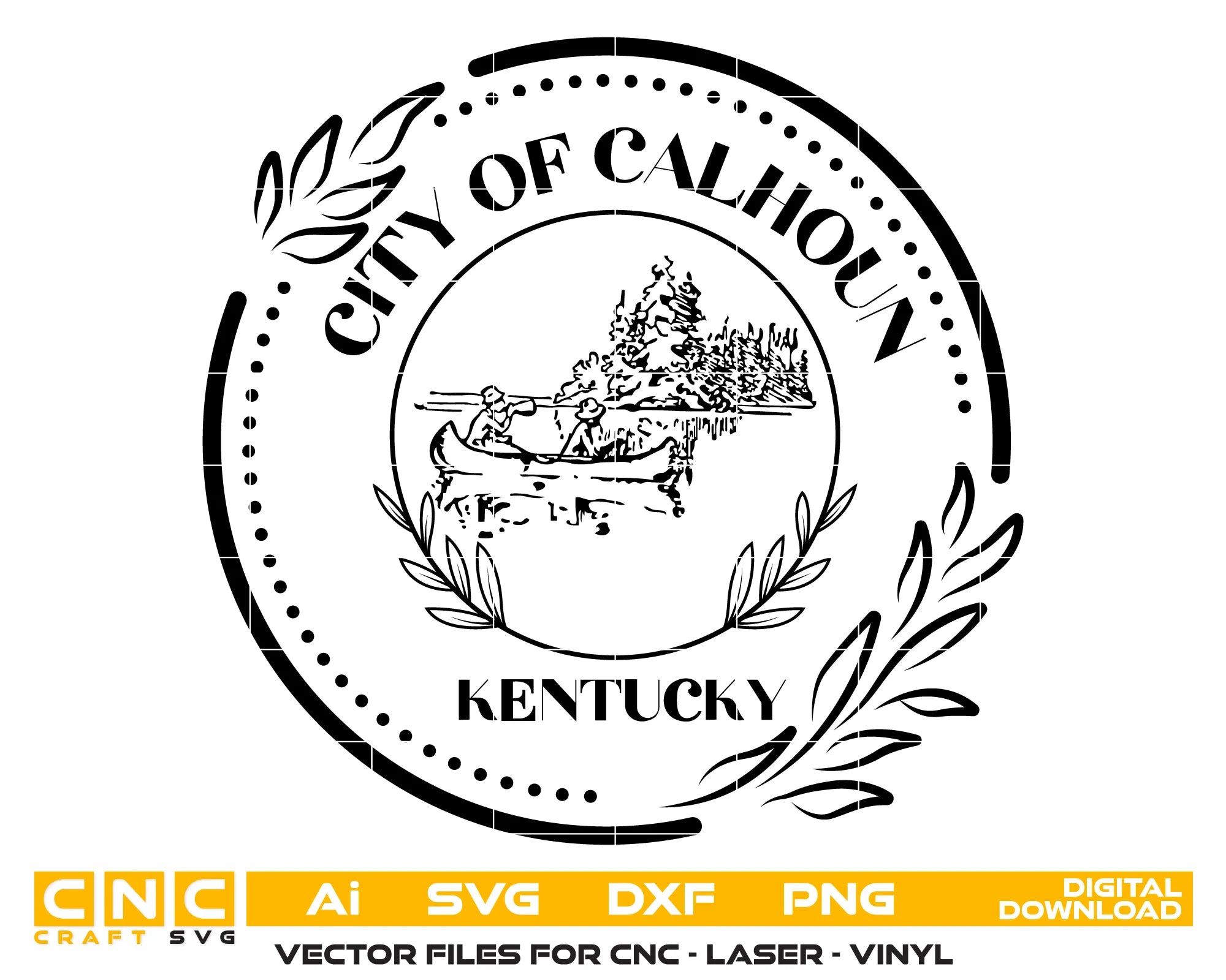 City Of Calhoun Logo SVG Kentucky Municipal Vector