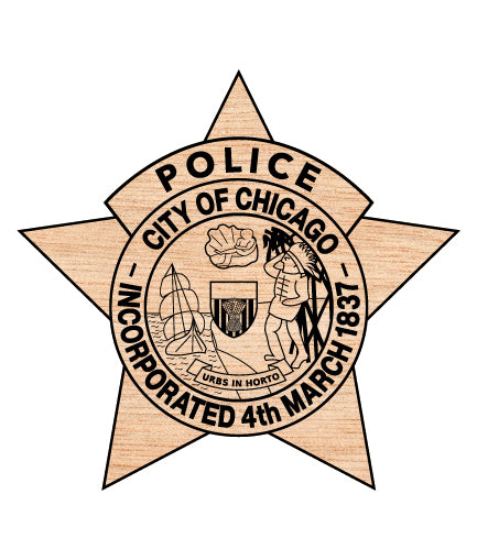 City of Chicago Police Department Badge SVG Illinois Law Enforcement Vector
