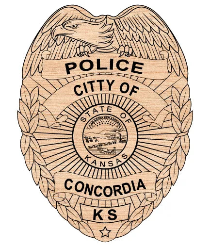 City of Concordia Police Department Badge Kansas SVG Law Enforcement Vector