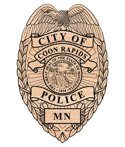 City of Coon Rapids Police Badge Minnesota SVG Law Enforcement Vector