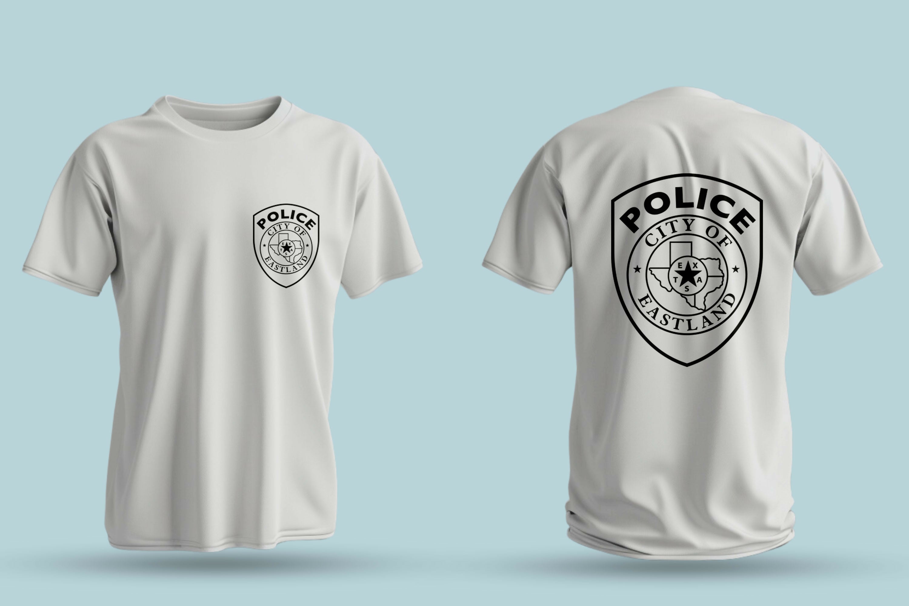 City of Eastland Police Badge SVG, Eastland Police Badge Vector, Eastland Texas Police Badge SVG, Texas Police Badge Emblem, Police Shield Vector, Badge Engraving File