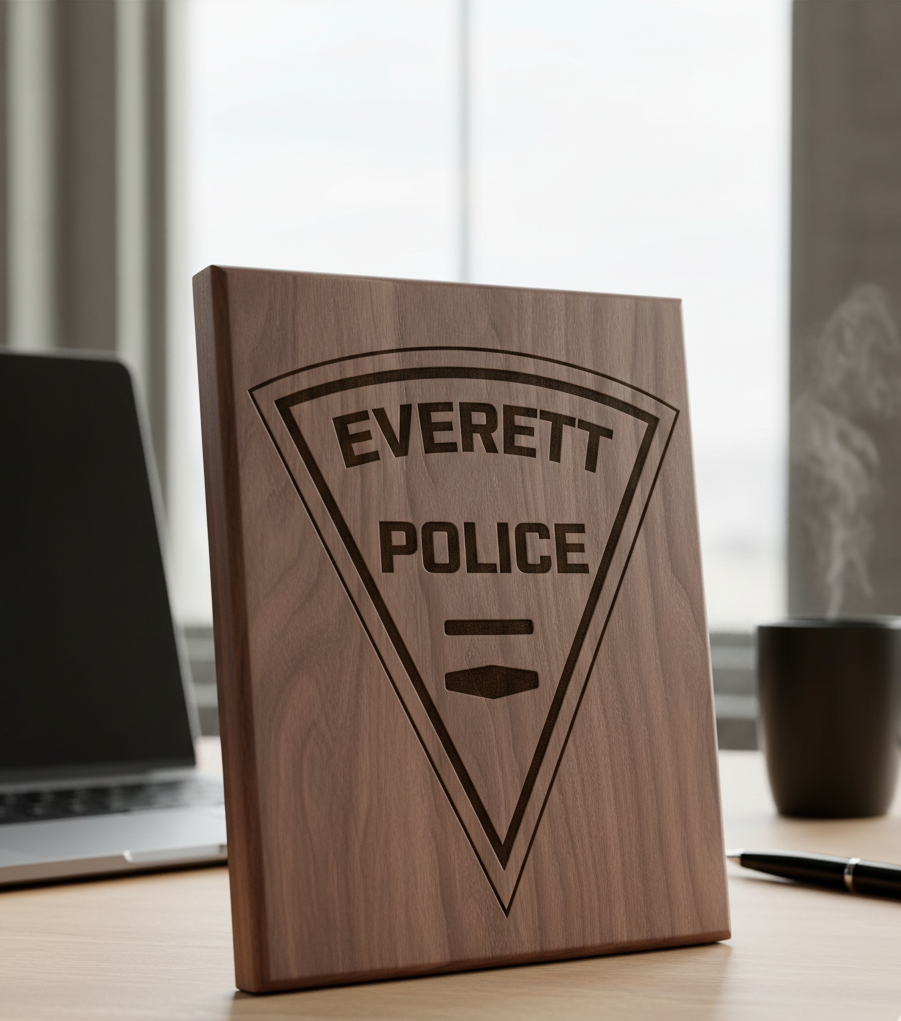 Everett Police Patch Washington SVG

Washington State Police Badge Vector

Everett PD Emblem for CNC Engraving

Law Enforcement Patch SVG for Laser Cut

Everett Washington Police Logo Vector