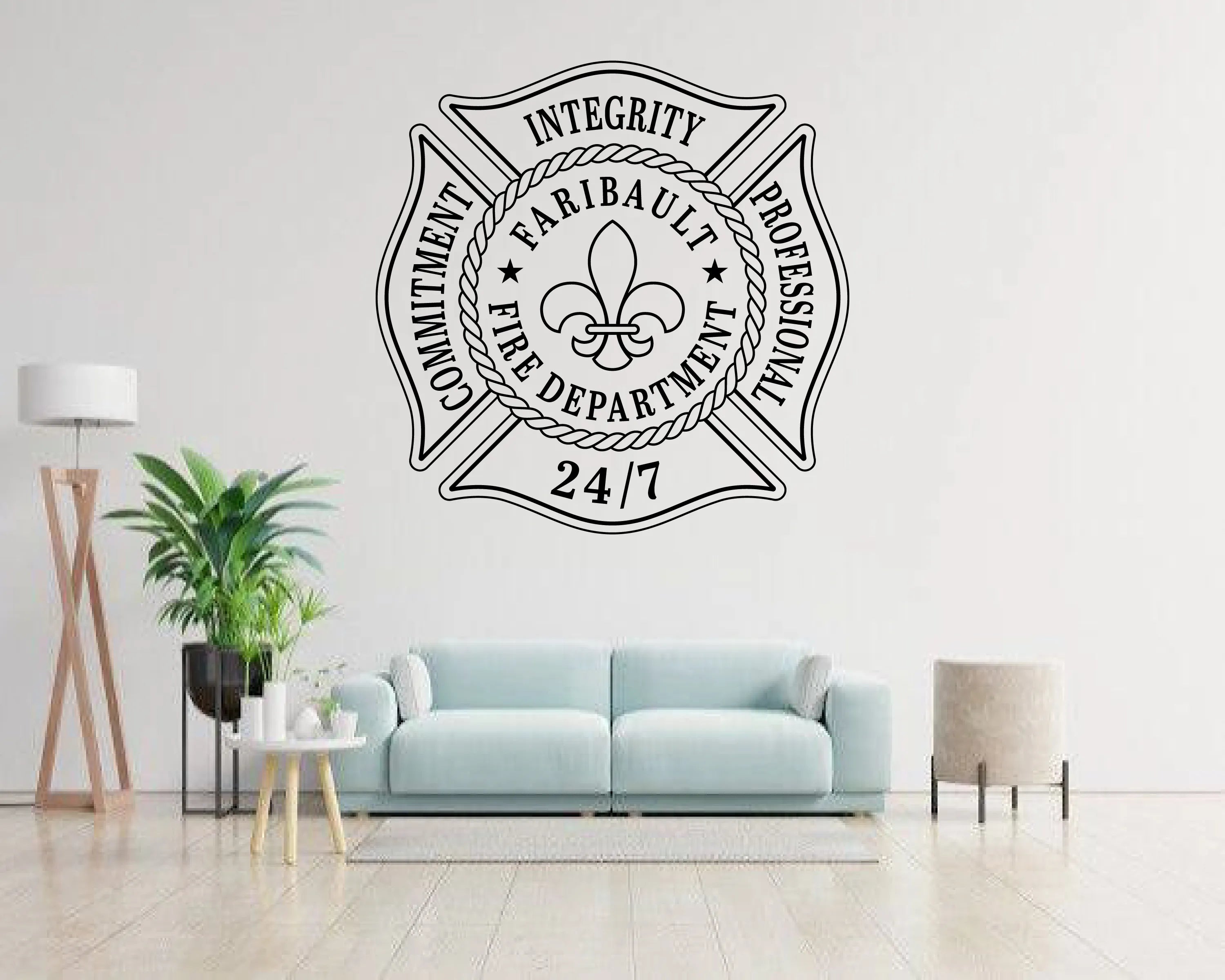 City of Faribault Fire Department Logo SVG Minnesota Firefighter Vector