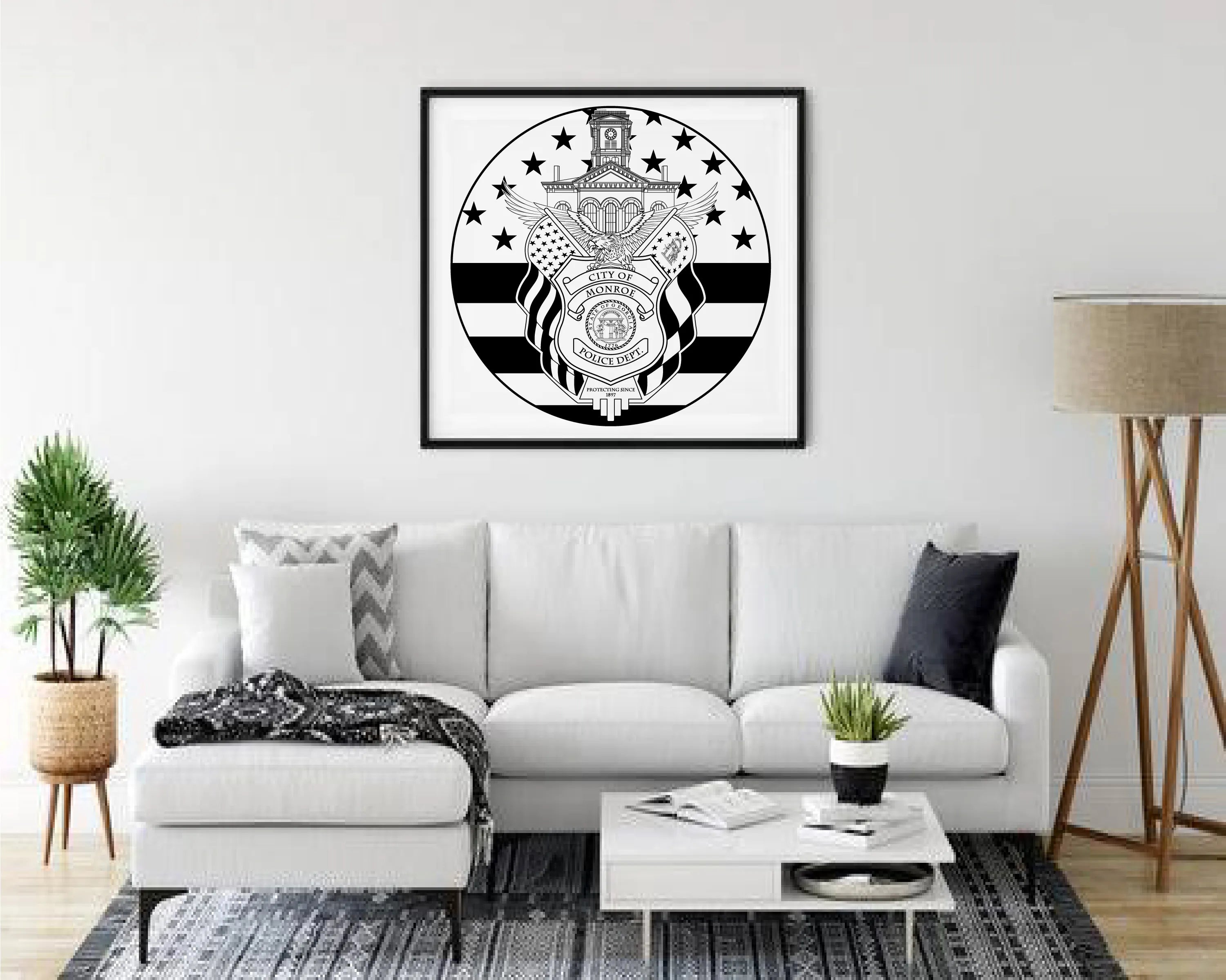 City of Monroe Police Department Badge SVG Georgia Law Enforcement Vector