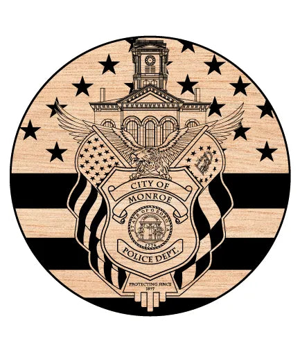 City of Monroe Police Department Badge SVG Georgia Law Enforcement Vector