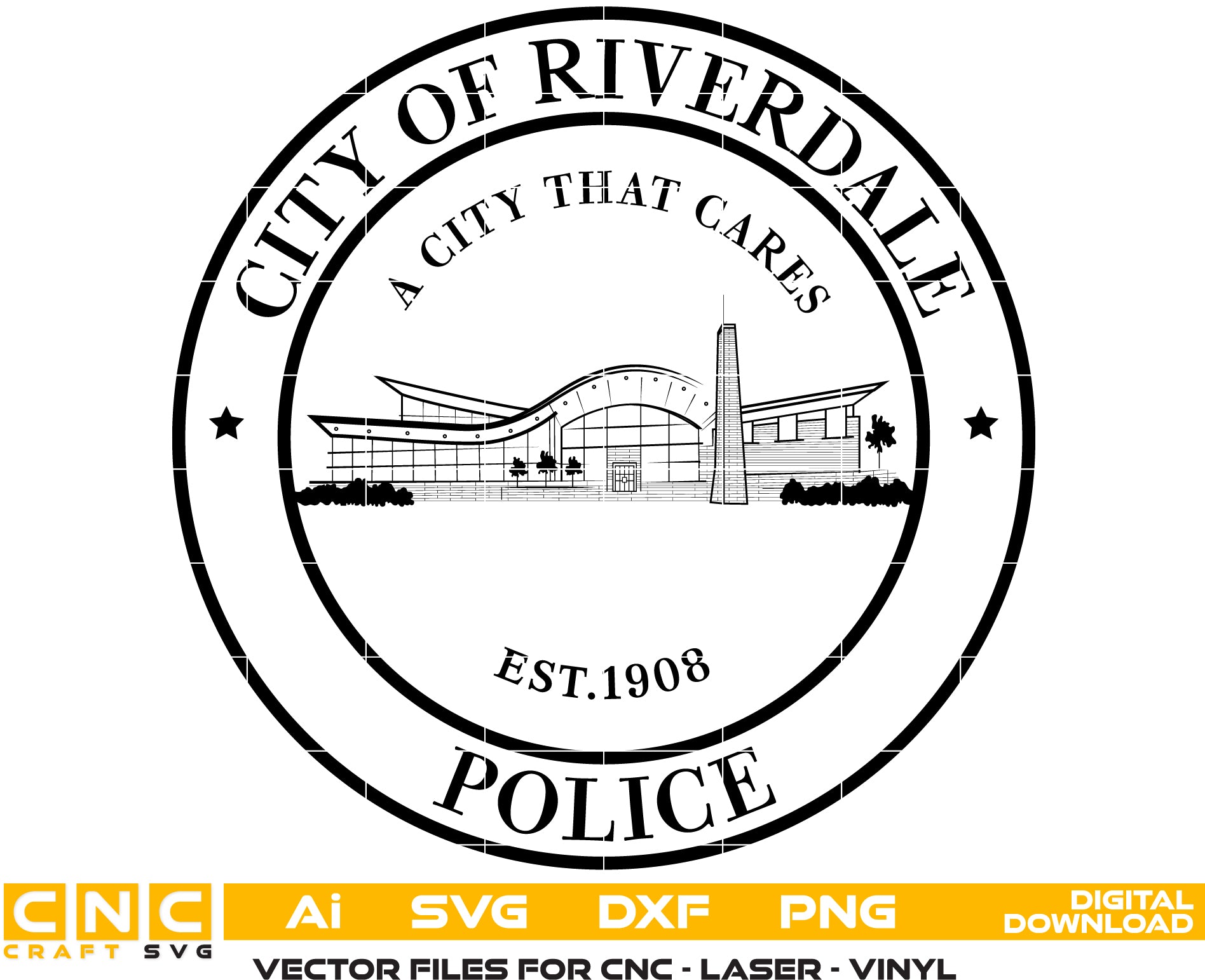 City of Riverdale Police Department Logo SVG for CNC

Riverdale GA Police Vector for Laser Engraving

City of Riverdale Georgia Police Emblem for Wood Carving

Professional Riverdale Law Enforcement Logo Design

Riverdale Police SVG Logo for CNC Router Projects