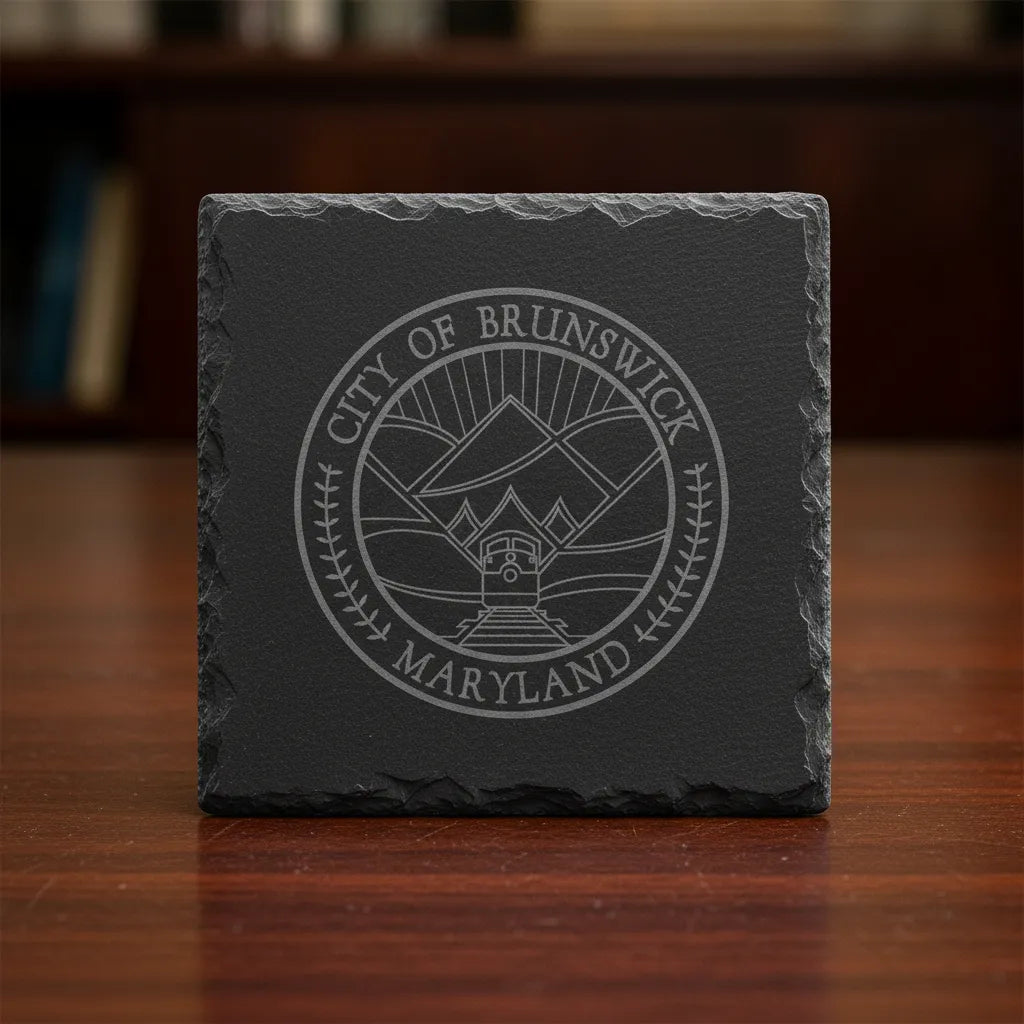 City of Brunswick Maryland Seal SVG

Railroad Town Municipal Vector Design

Locomotive and Mountains Engraving File

Brunswick City Sign CNC File

City Seal Vector for Laser Cutting
