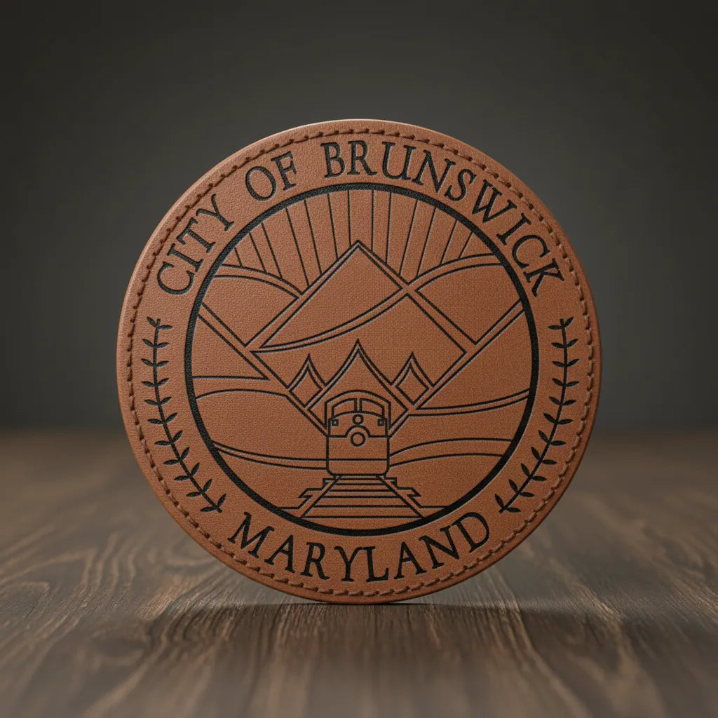 City of Brunswick Maryland Seal SVG

Railroad Town Municipal Vector Design

Locomotive and Mountains Engraving File

Brunswick City Sign CNC File

City Seal Vector for Laser Cutting