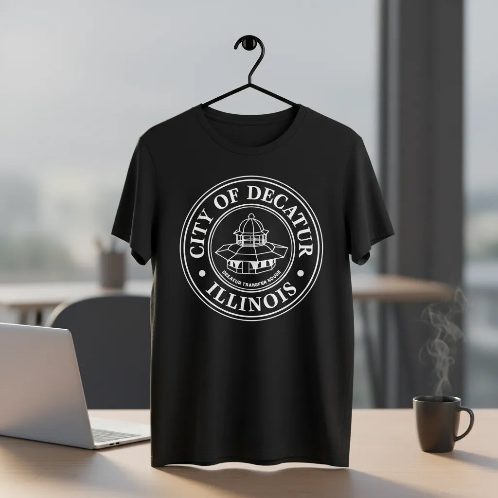 City of Decatur Illinois Seal SVG

Illinois Municipal Vector Design

Decatur Transfer House Engraving File

City Government Sign CNC File

Decatur City Seal Vector for Laser Cutting