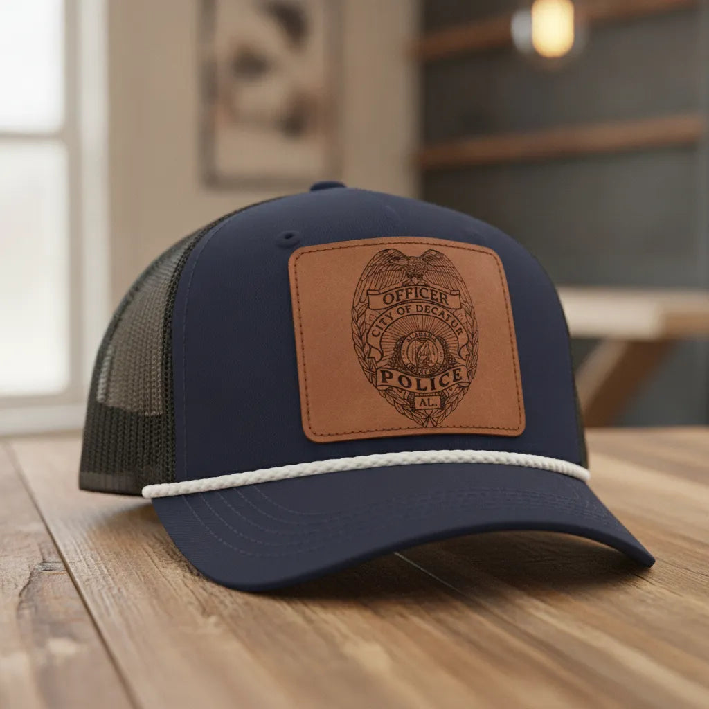 City Of Decatur Police Badge SVG

Alabama Law Enforcement Vector

Police Officer Eagle Shield Emblem

Officer Plaque Engraving File

Decatur Police Sign CNC File