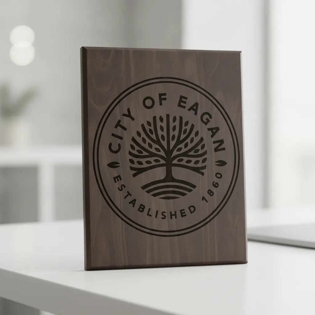 City of Eagan Logo SVG

Minnesota City Seal Vector

Stylized Tree Emblem

City Official Plaque Engraving File

City of Eagan Sign CNC File