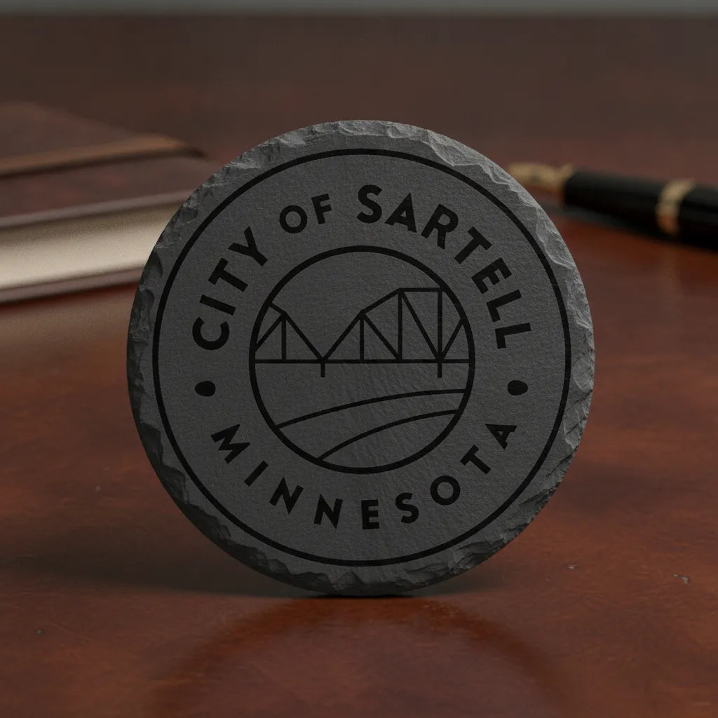 City of Sartell Logo SVG

Minnesota City Seal Vector

Truss Bridge River Emblem

City Official Plaque Engraving File

Sartell Minnesota Sign CNC File