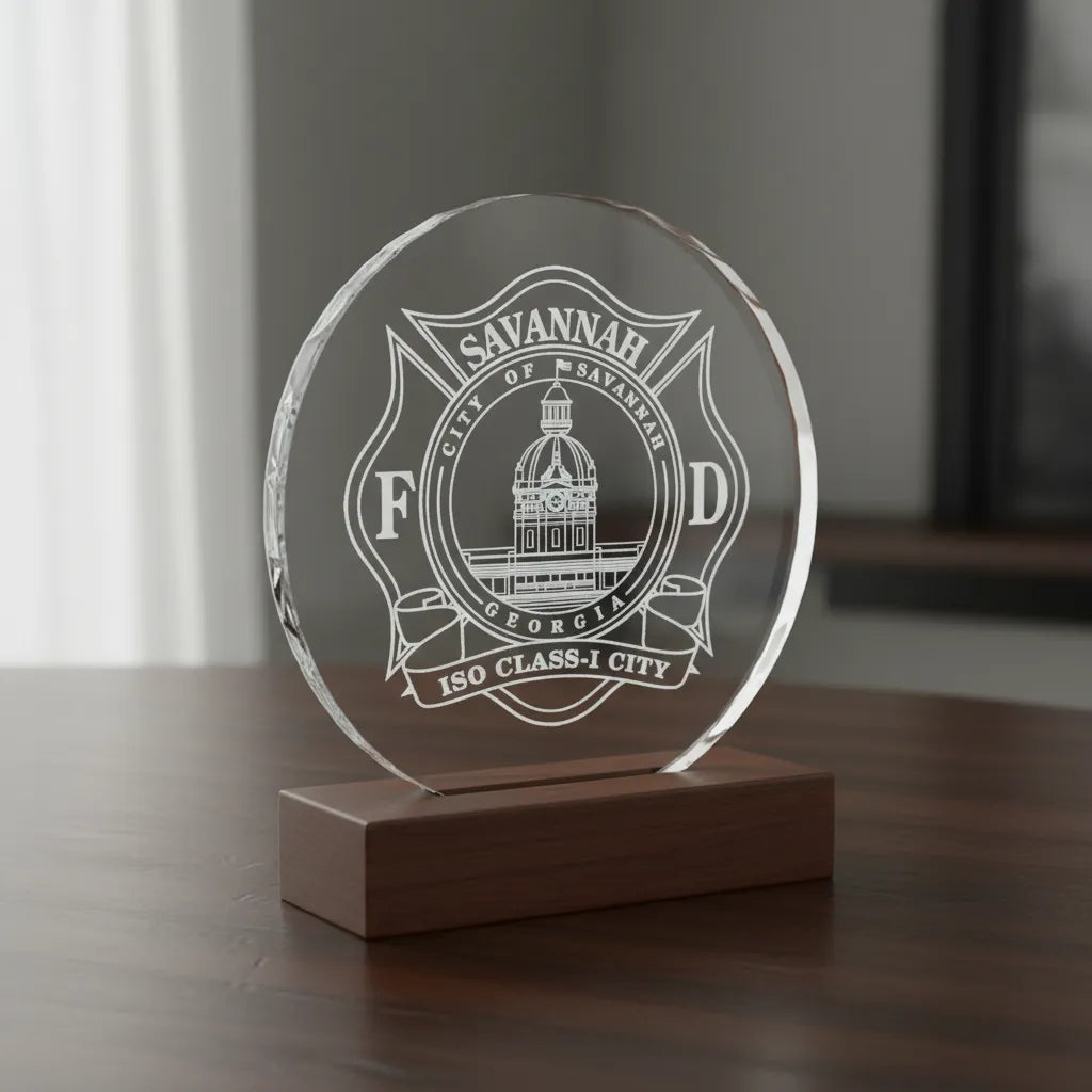 City of Savannah Fire Department Badge SVG

Georgia Fire Rescue Vector Design

Savannah City Hall Fire Shield Engraving File

Savannah GA Fire Sign CNC File

ISO Class 1 Maltese Cross Vector for Lasers
