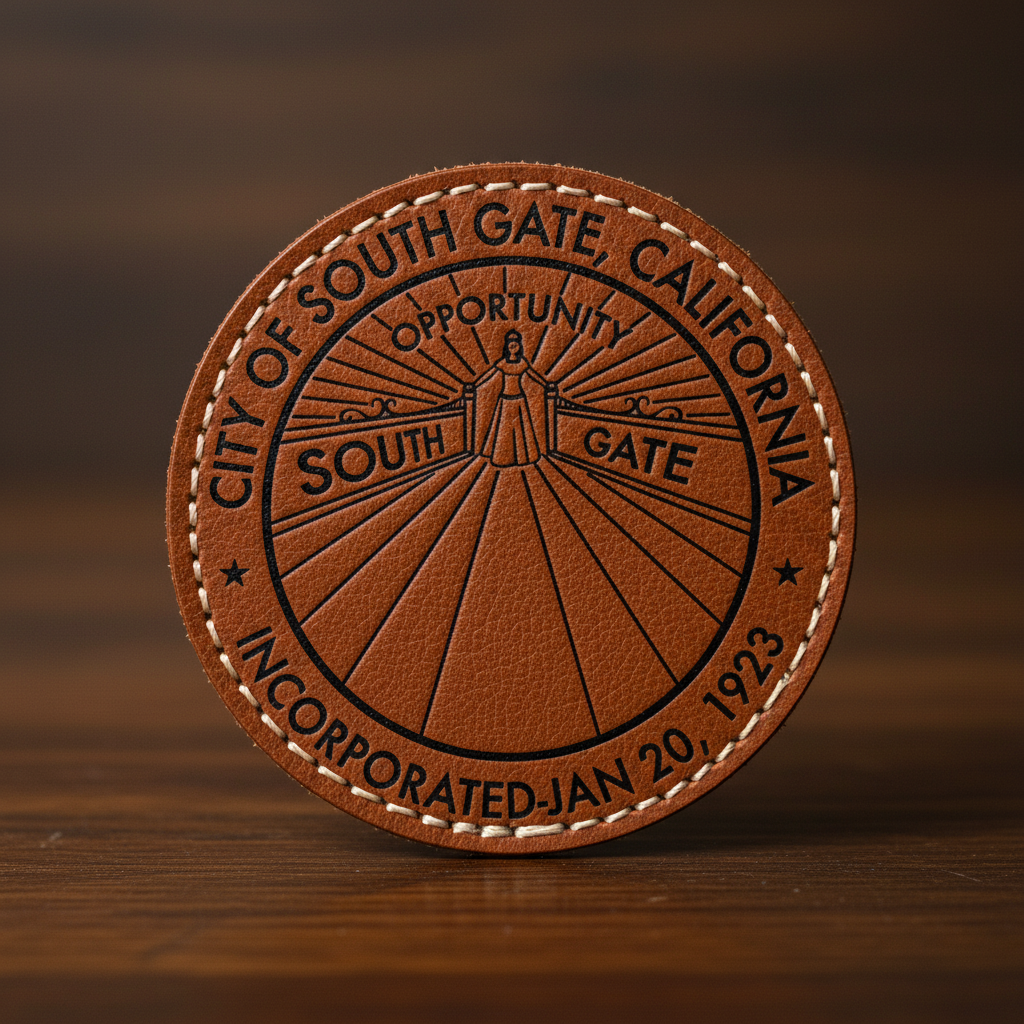 City of South Gate Seal SVG

California Municipal Emblem Vector

South Gate City Logo File

Civic Plaque Engraving Design

South Gate Seal CNC Vector File