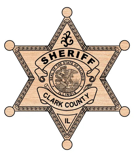 Clark County Sheriff's Office Badge Illinois SVG Law Enforcement Vector