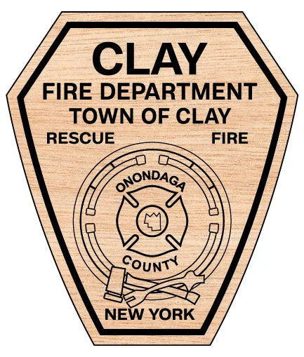 Clay Fire Department Patch SVG New York Fire Rescue Vector