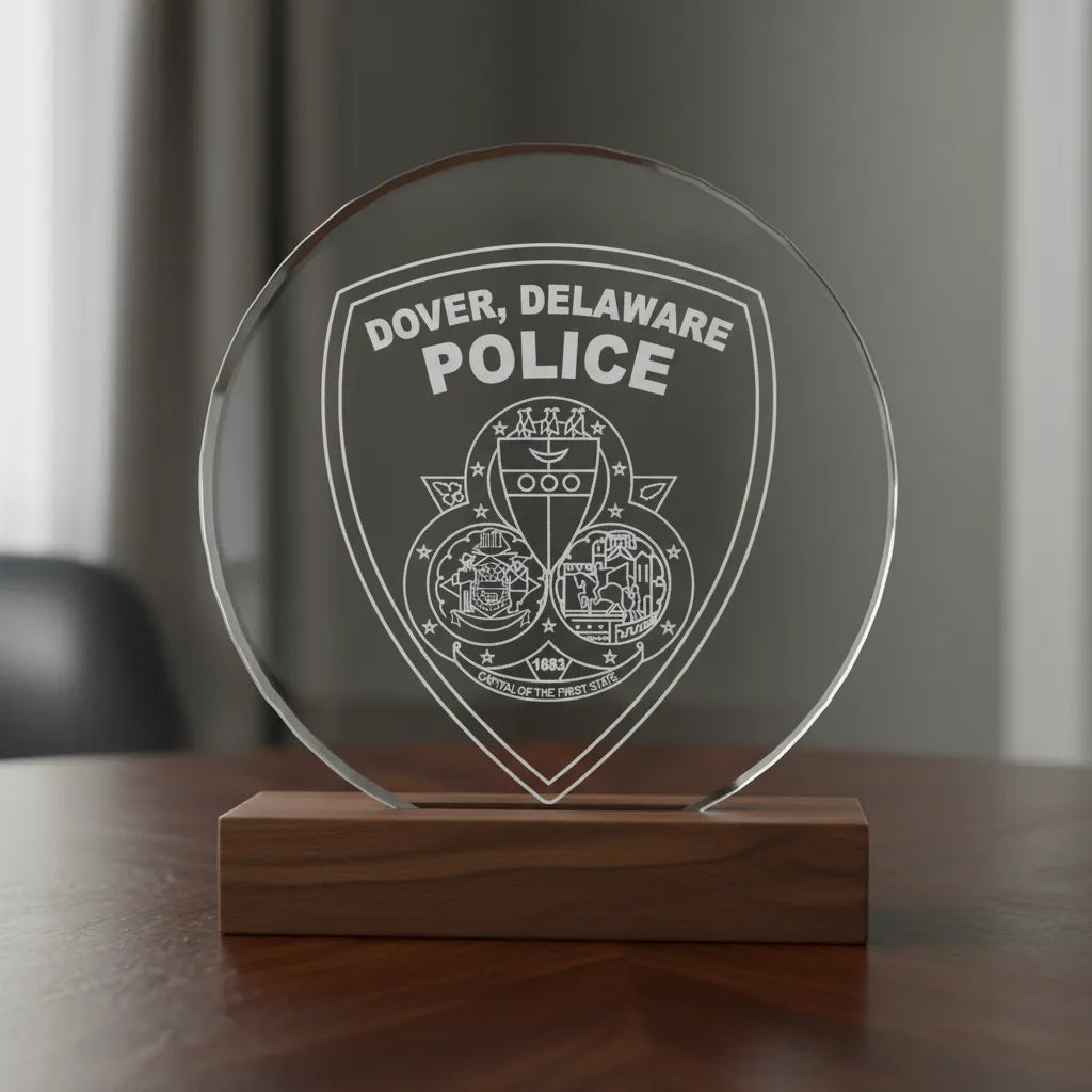 Dover Delaware Police Badge SVG

Delaware Law Enforcement Vector Design

Shield Police Badge Engraving File

Dover DE Police Sign CNC File

Capital of the First State Seal Vector