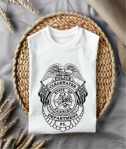 Clearwater Police Department Badge Florida SVG Florida Law Enforcement Vector