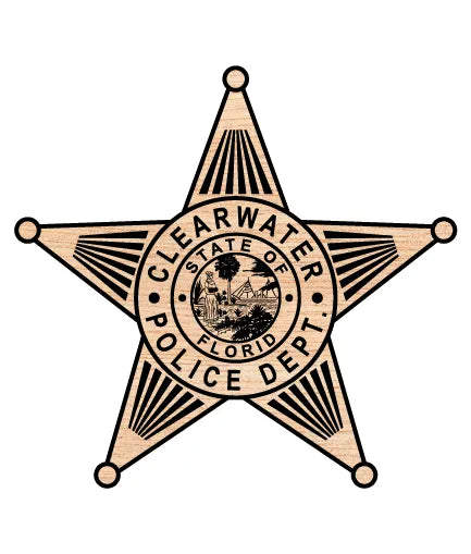 Clearwater Police Dept Badge Florida SVG Law Enforcement Vecto