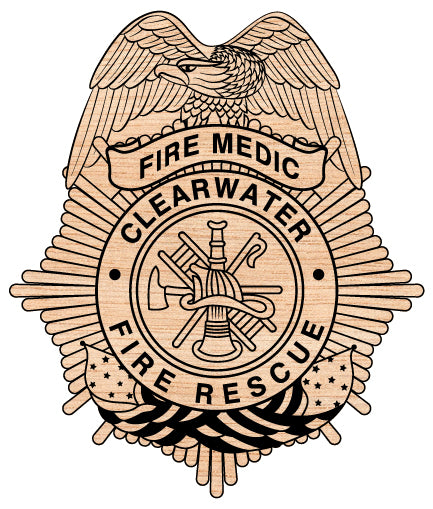 Clearwater Fire Rescue Badge SVG

Florida Firefighter Vector Design

Maltese Cross Fire Dept Engraving File

Clearwater Fire Rescue Sign CNC File

Firefighter Badge Vector for Laser Cutting