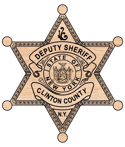 Clinton County Deputy Sheriff Badge New York SVG Law Enforcement Vector