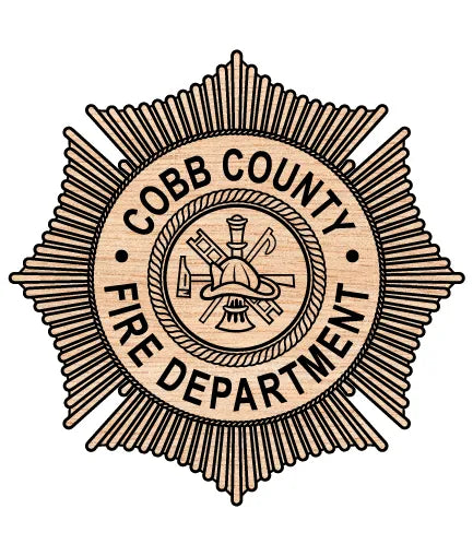 Cobb County Fire Department Badge SVG Fire Rescue Vector