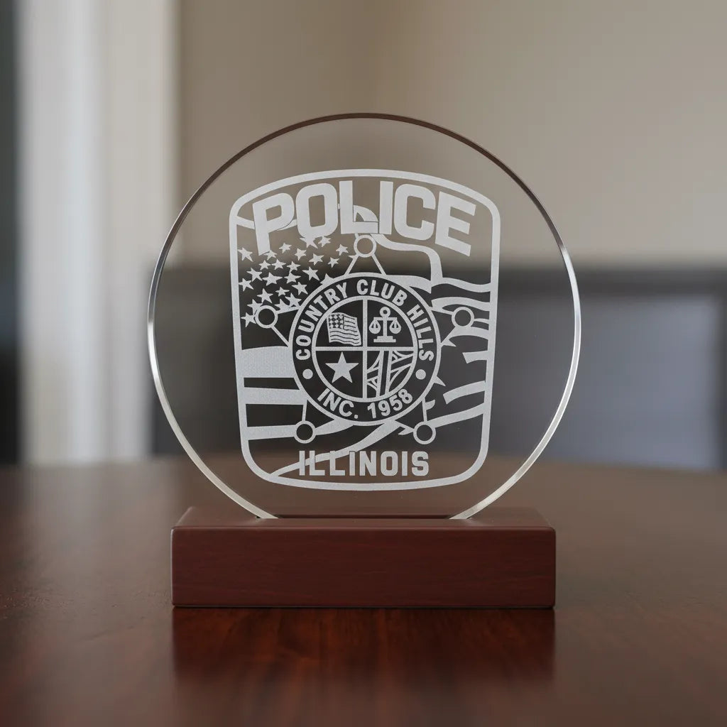 Country Club Hills Police Department Patch SVG

Illinois Law Enforcement Vector Design

American Flag Police Patch Engraving File

Country Club Hills IL Sign CNC File

City Seal Police Patch Vector for Lasers