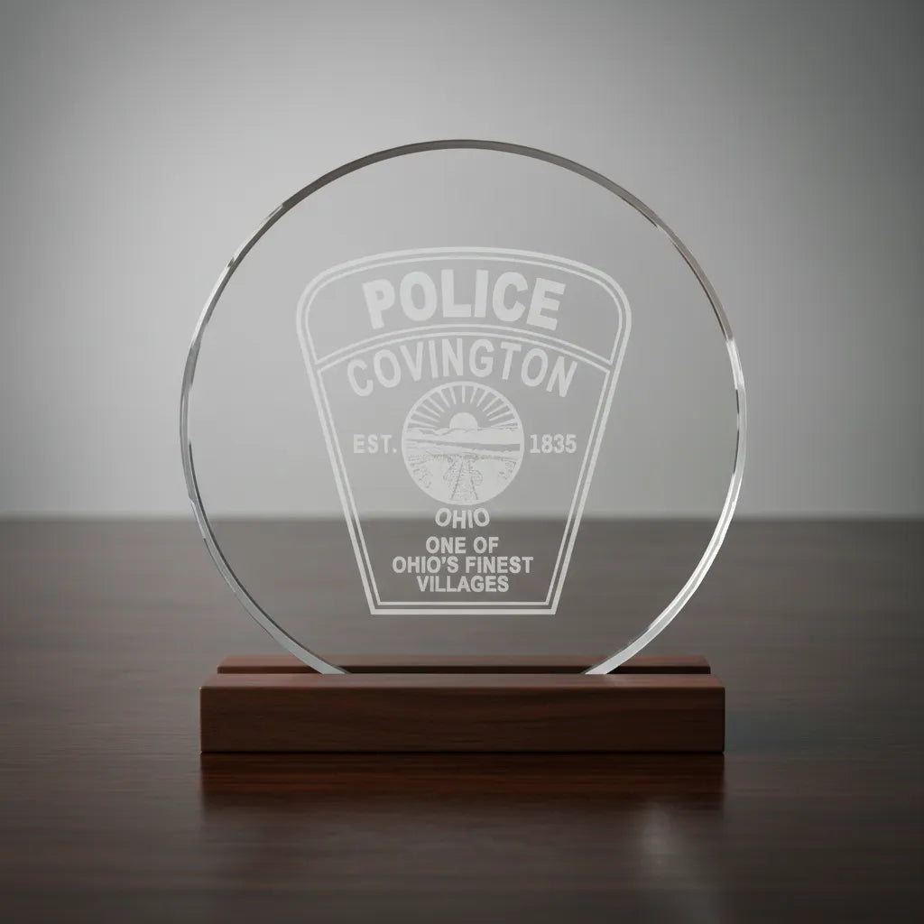 Covington Police Department Patch SVG

Ohio Law Enforcement Vector Design

Rural Sunrise Police Patch Engraving File

Covington OH Police Sign CNC File

Keystone Police Patch Vector for Lasers