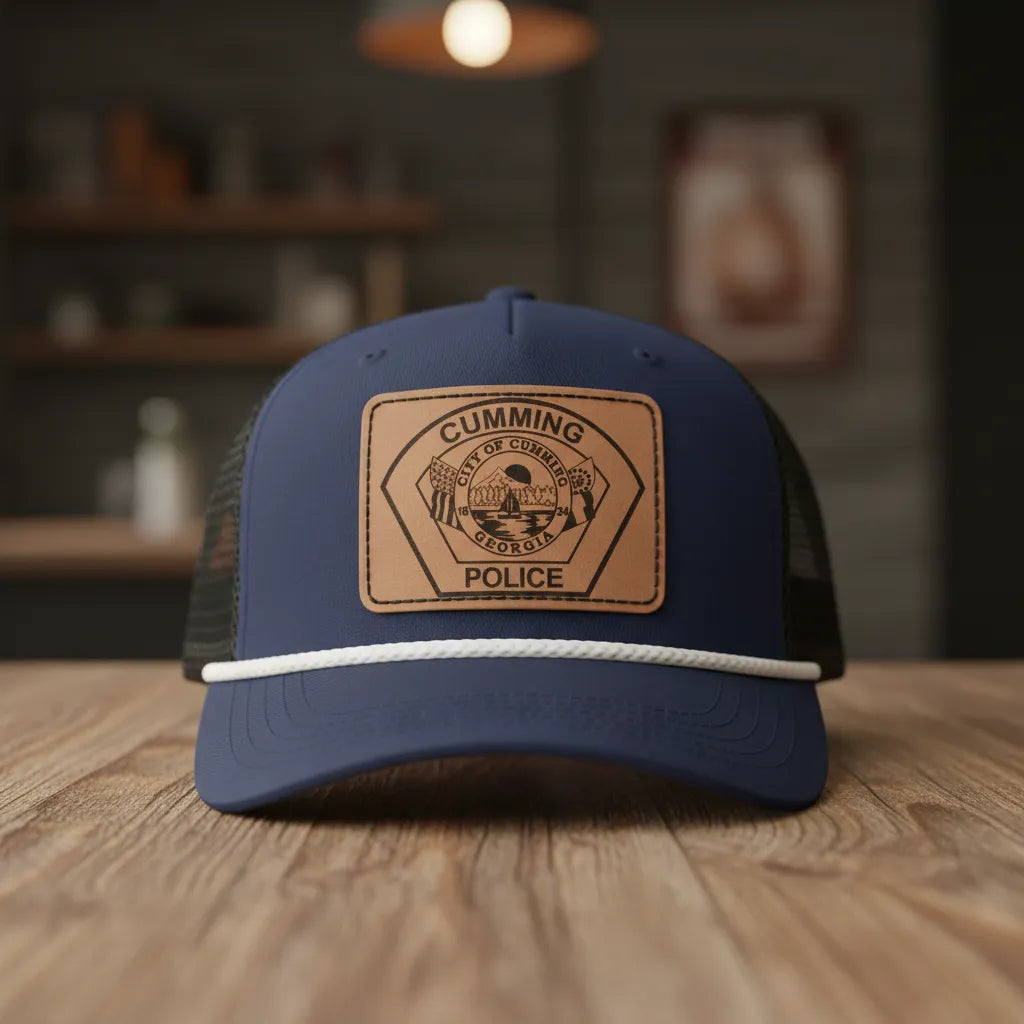 Cumming Police Department Patch SVG

Georgia Law Enforcement Vector Design

City of Cumming Seal Engraving File

Cumming GA Police Sign CNC File

Hexagonal Police Patch Vector for Lasers
