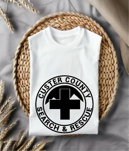 Custer County Search & Rescue Logo SVG Search and Rescue Emblem Vector