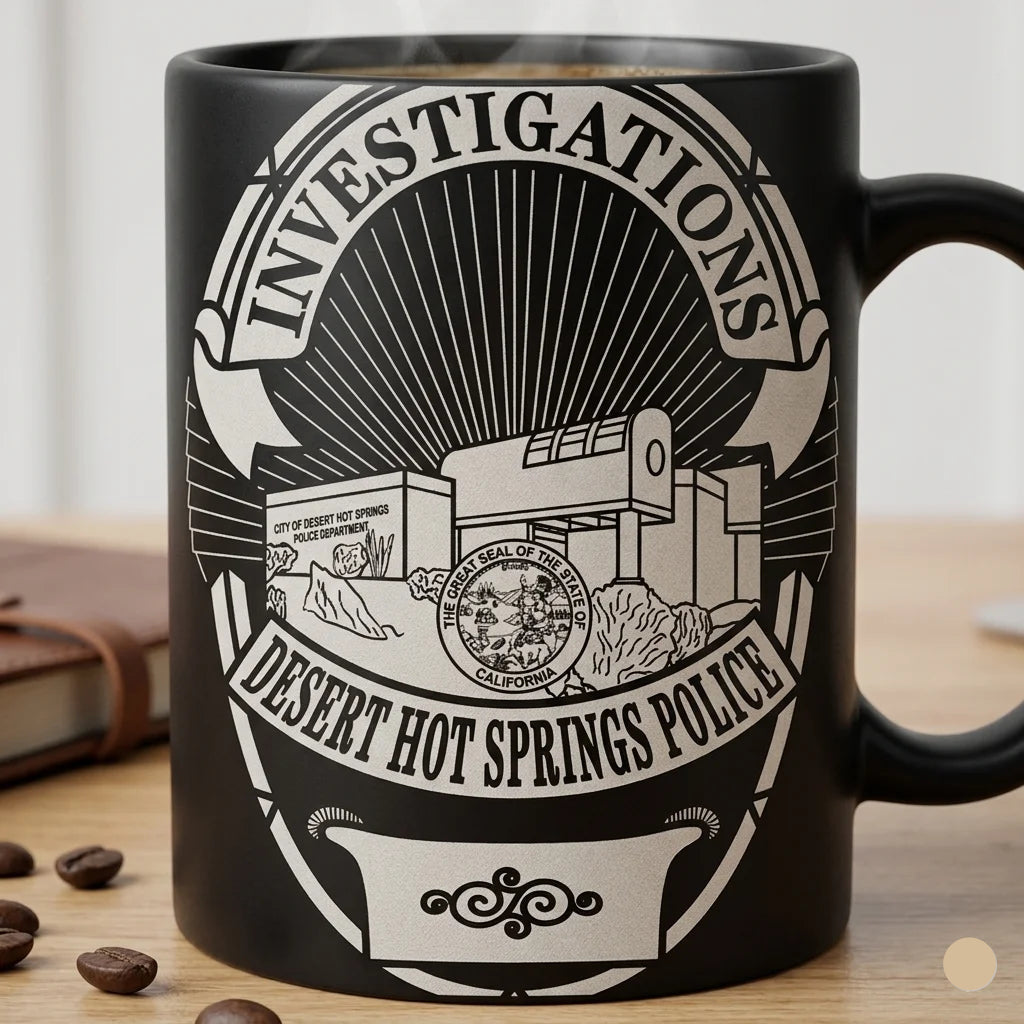 Desert Hot Springs Police Investigations Badge SVG for CNC

Desert Hot Springs CA Police Investigations Vector for Laser Engraving

California Detective Police Emblem for Wood Carving

Professional Desert Hot Springs Investigations Shield Design

Desert Hot Springs Police SVG Logo for CNC Router Projects