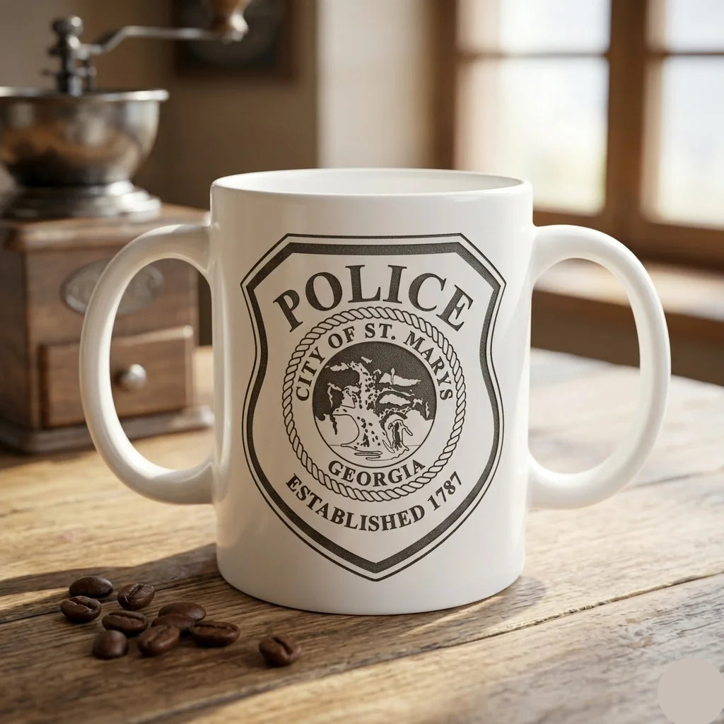 City of St. Marys Police Badge SVG for CNC

City of St. Marys GA Police Vector for Laser Engraving

St. Marys Georgia Police Emblem for Wood Carving

Professional St. Marys GA Law Enforcement Badge Design

City of St. Marys Police SVG Logo for CNC Router Projects