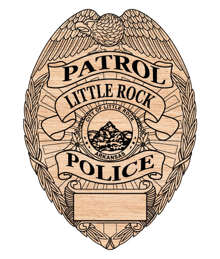 City of Little Rock Police Badge SVG for CNC

Little Rock AR Police Patrol Badge Vector for Laser Engraving

Little Rock Arkansas Police Emblem for Wood Carving

Professional Little Rock Law Enforcement Badge Design

Little Rock Police SVG Logo for CNC Router Projects