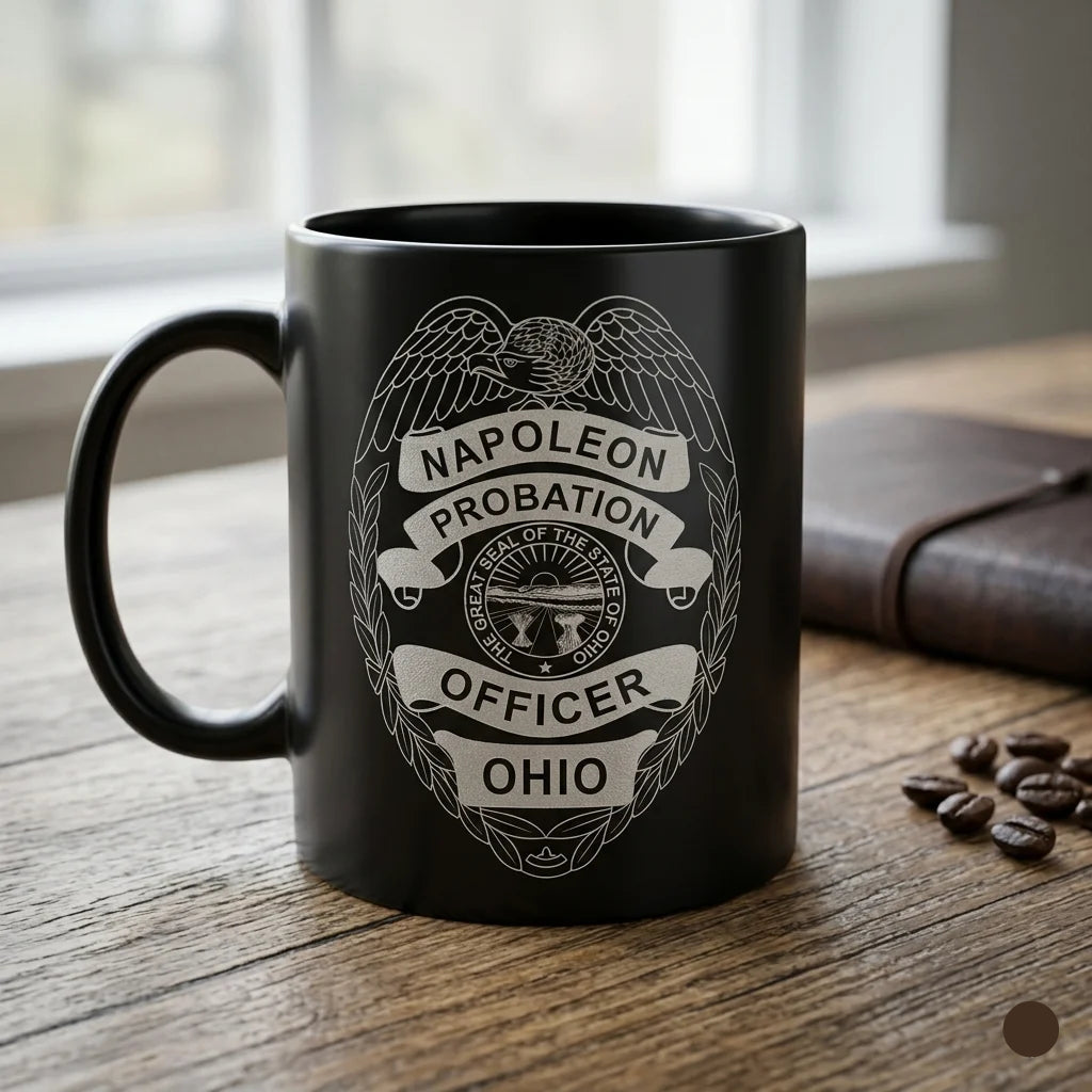 Napoleon Ohio Probation Officer Badge SVG for CNC

Napoleon OH Police Badge Vector for Laser Engraving

Ohio Law Enforcement Emblem for Wood Carving

Professional Napoleon OH Probation Shield Design

Napoleon Police SVG Logo for CNC Router Projects