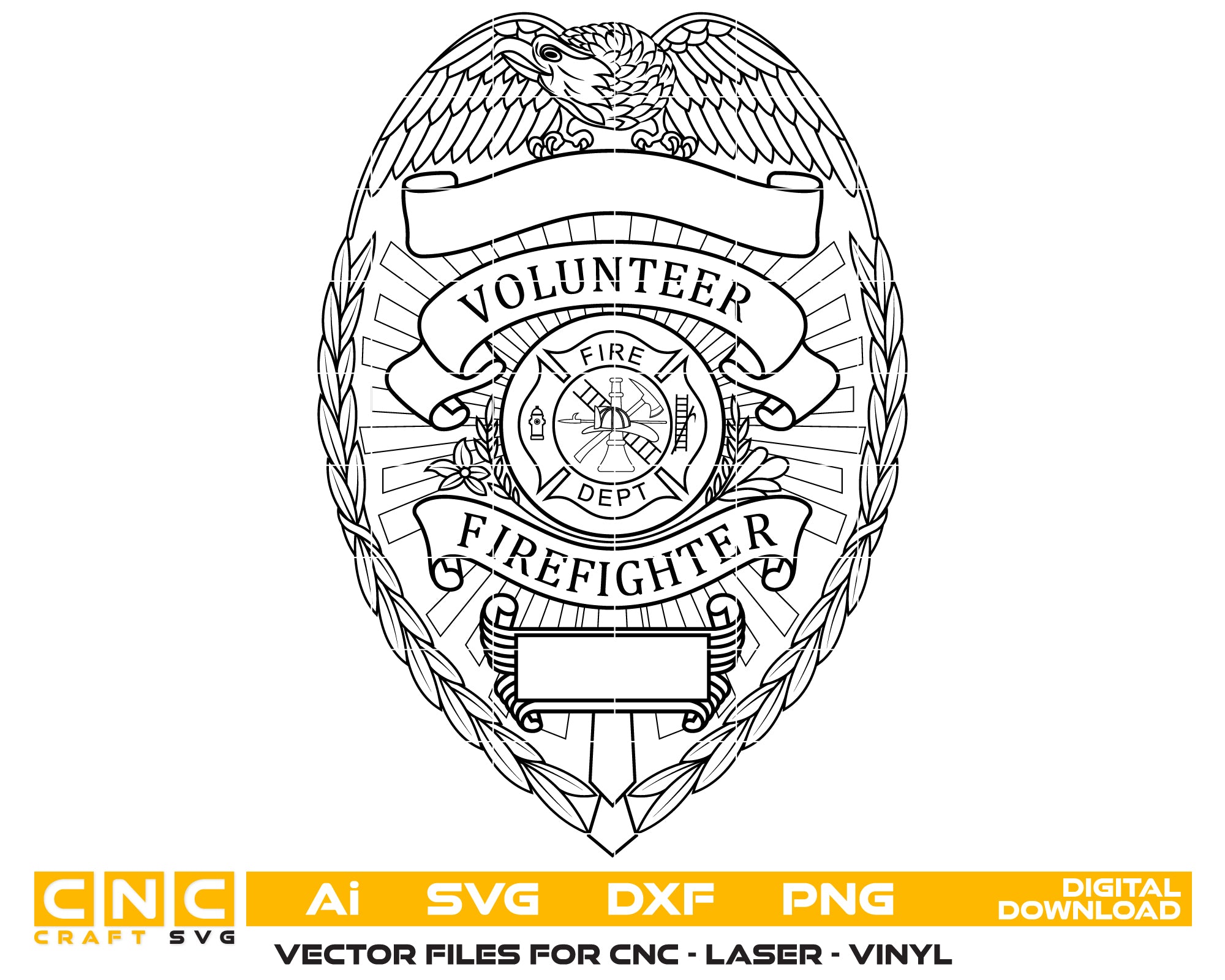 Custom Volunteer Firefighter Badge SVG

Fire Rescue Eagle Shield Vector

Blank Panel Firefighter Emblem

Firefighter Plaque Engraving File

Custom Fire Dept Sign CNC File