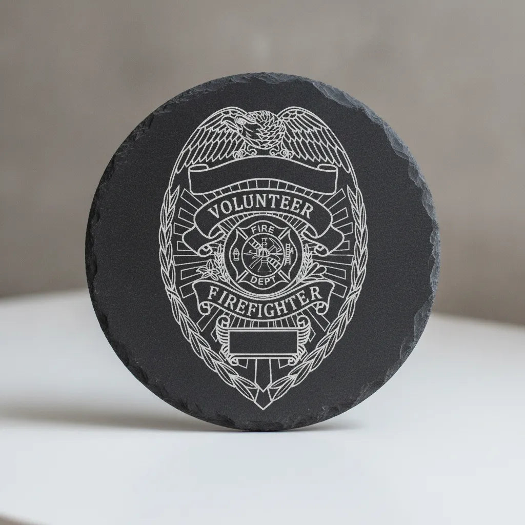 Custom Volunteer Firefighter Badge SVG

Fire Rescue Eagle Shield Vector

Blank Panel Firefighter Emblem

Firefighter Plaque Engraving File

Custom Fire Dept Sign CNC File