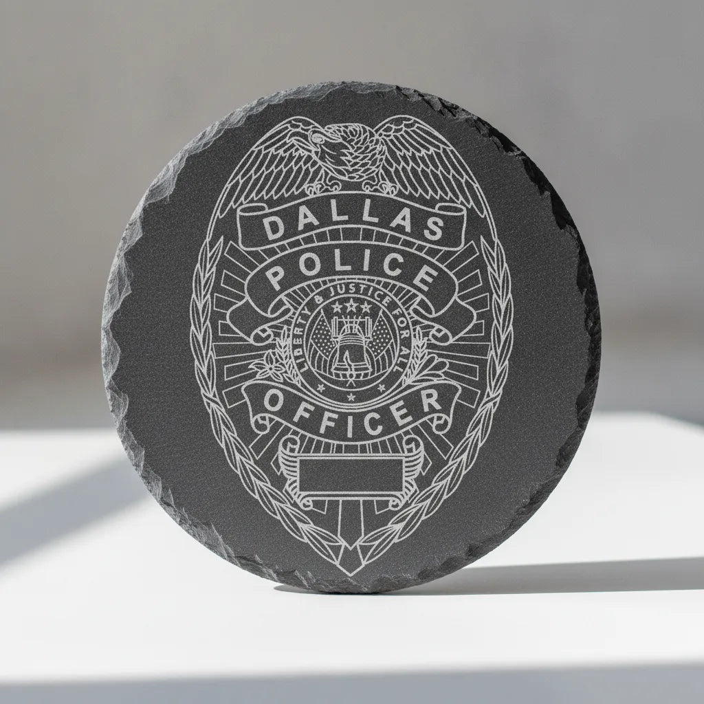 Dallas Police Officer Badge SVG

Liberty Bell Law Enforcement Vector

Police Eagle Shield Emblem

Officer Plaque Engraving File

Dallas Police Sign CNC File