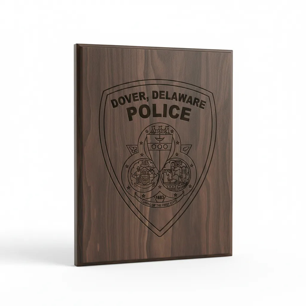 Dover Delaware Police Badge SVG

Delaware Law Enforcement Vector Design

Shield Police Badge Engraving File

Dover DE Police Sign CNC File

Capital of the First State Seal Vector
