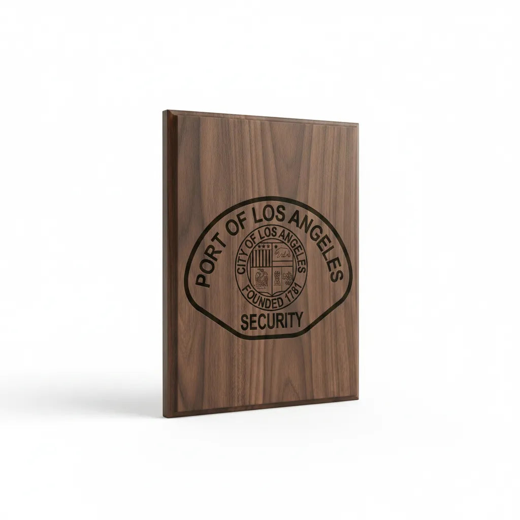 Port of Los Angeles Security Patch SVG

California Port Authority Vector Design

City of Los Angeles Seal Engraving File

Port Security Sign CNC File

Security Officer Patch Vector for Laser Cutting