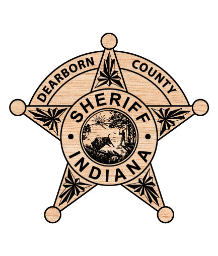 Dearborn County Sheriff Badge SVG Indiana Law Enforcement Vector